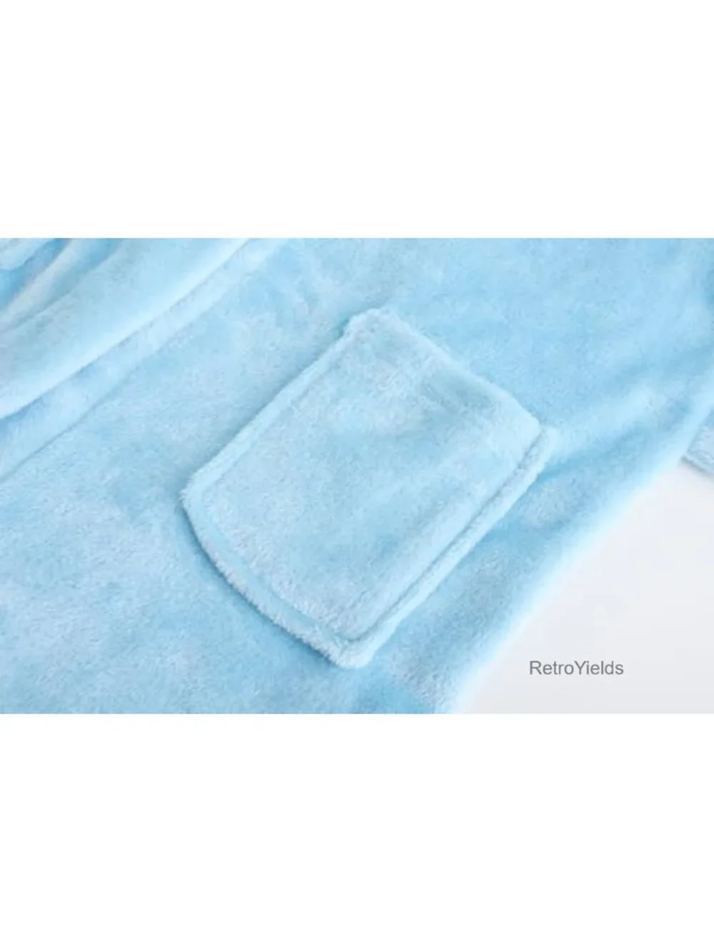 Girls Fleece Hooded Robe Soft Plush Bathrobe Kids 2-16